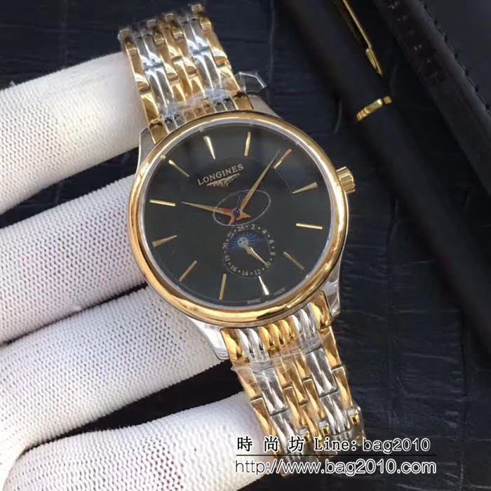 LONGINES浪琴 商務百搭 全自動機械男士腕表 WSS0645